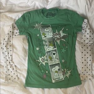 Cute retro Snoopy and Woodstock shirt